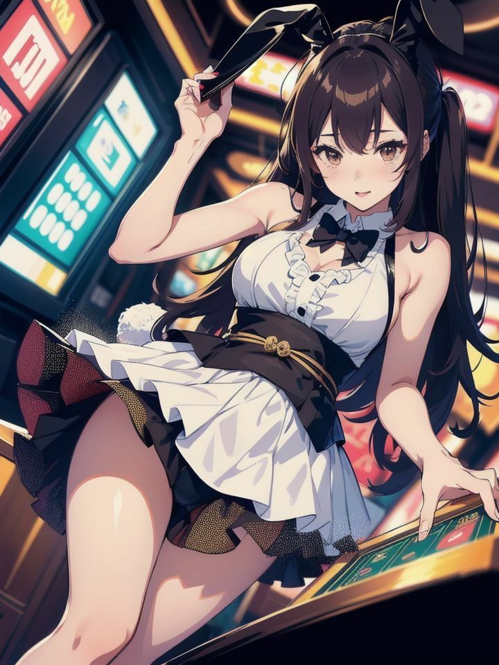 サンプル画像1:カジノで働く巨乳美女バニーちゃんの一日業務(STEP) [d_391284]