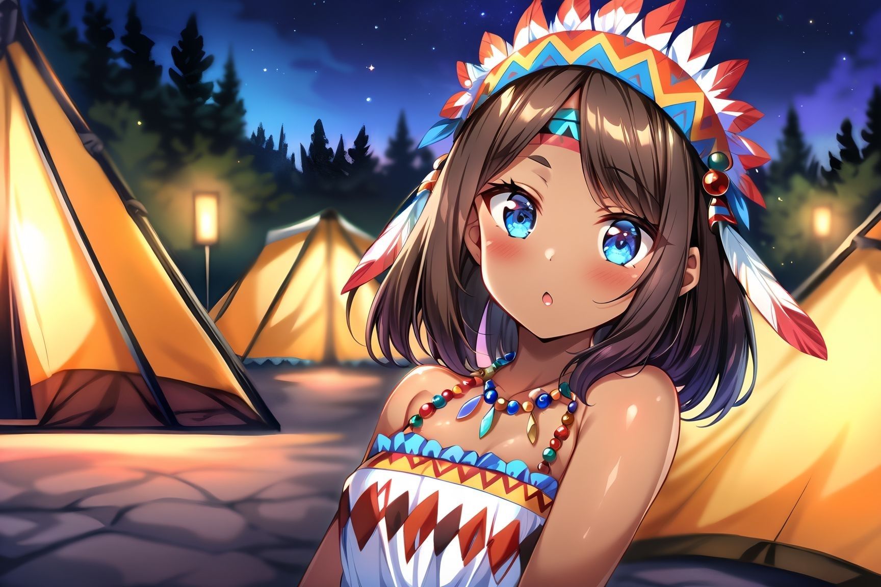 サンプル画像1:ネイティブの性教育(AI美人クラブ) [d_391327]