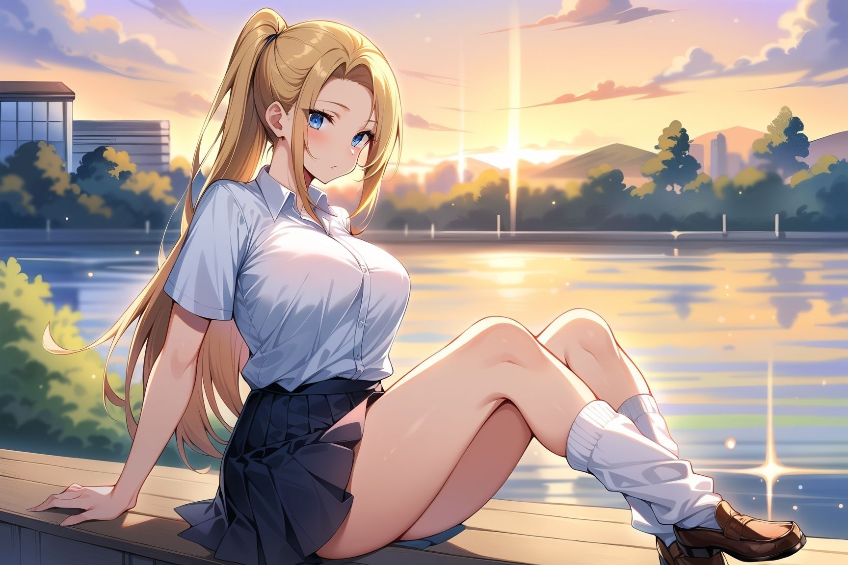 サンプル画像1:金髪ギャルにセックスを懇願したら？(アルファエッチ) [d_391429]