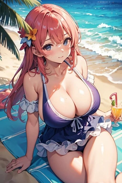 サンプル画像1:真夏ビーチ催●水着美女写真集1(AI dreamer) [d_391504]