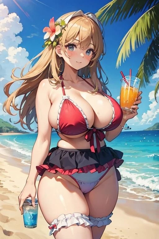 サンプル画像2:真夏ビーチ催●水着美女写真集1(AI dreamer) [d_391504]