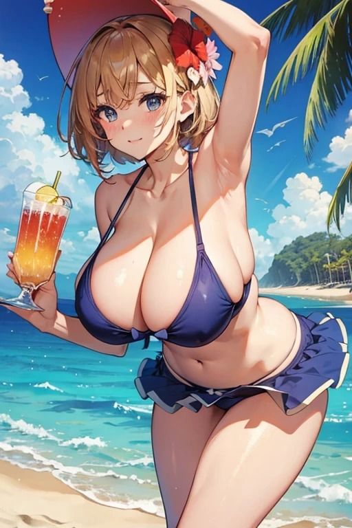 サンプル画像5:真夏ビーチ催●水着美女写真集1(AI dreamer) [d_391504]