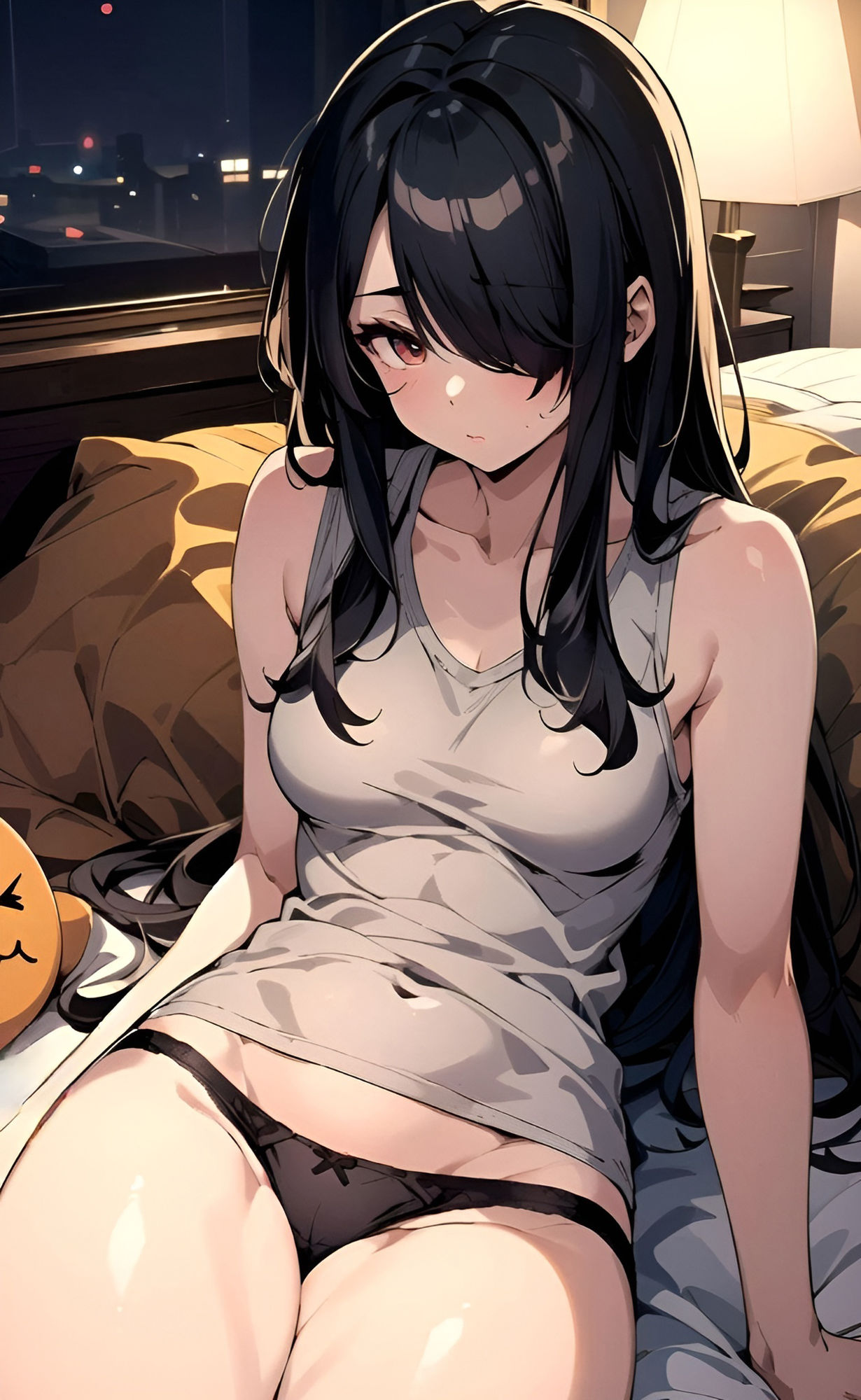 サンプル画像4:寝起きのだらしない下着女子たちアニメチック2nd(フェチコン) [d_391517]