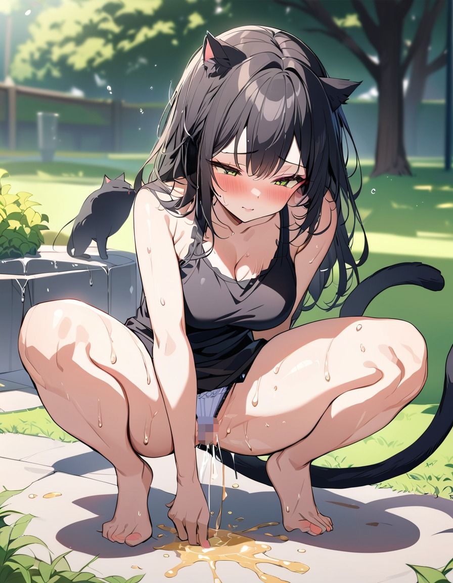 サンプル画像1:猫耳少女のおしっこ観察(えんがわ) [d_391526]