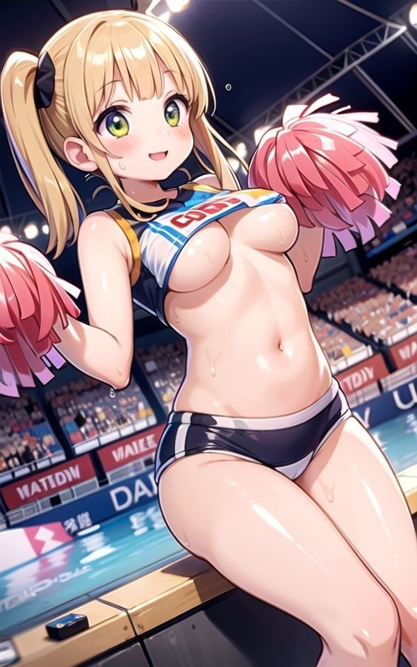 サンプル画像1:見られて発情チアガール そのままロッカーでとろとろえっち(しみしみ) [d_391554]