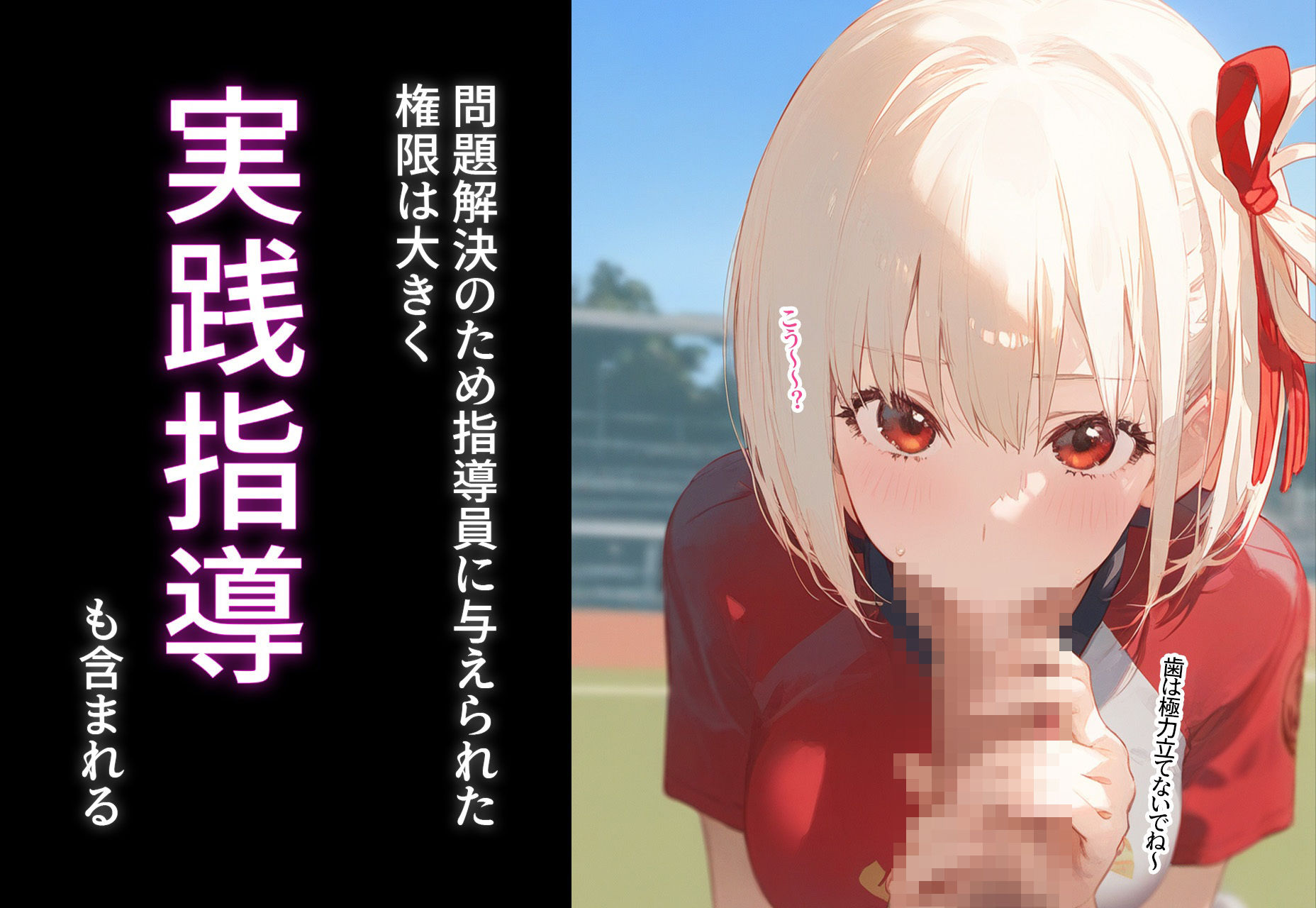 サンプル画像2:少子化対策性指導員〜性指導員さんは絶対！？〜 錦木◯里 編(○○○ガール) [d_391564]