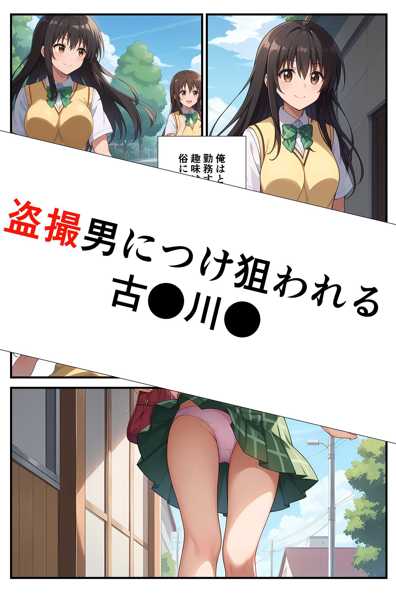 サンプル画像1:まじめな風紀委員は盗撮男のおもちゃ〜古●川●〜(すたじおDAT) [d_391675]