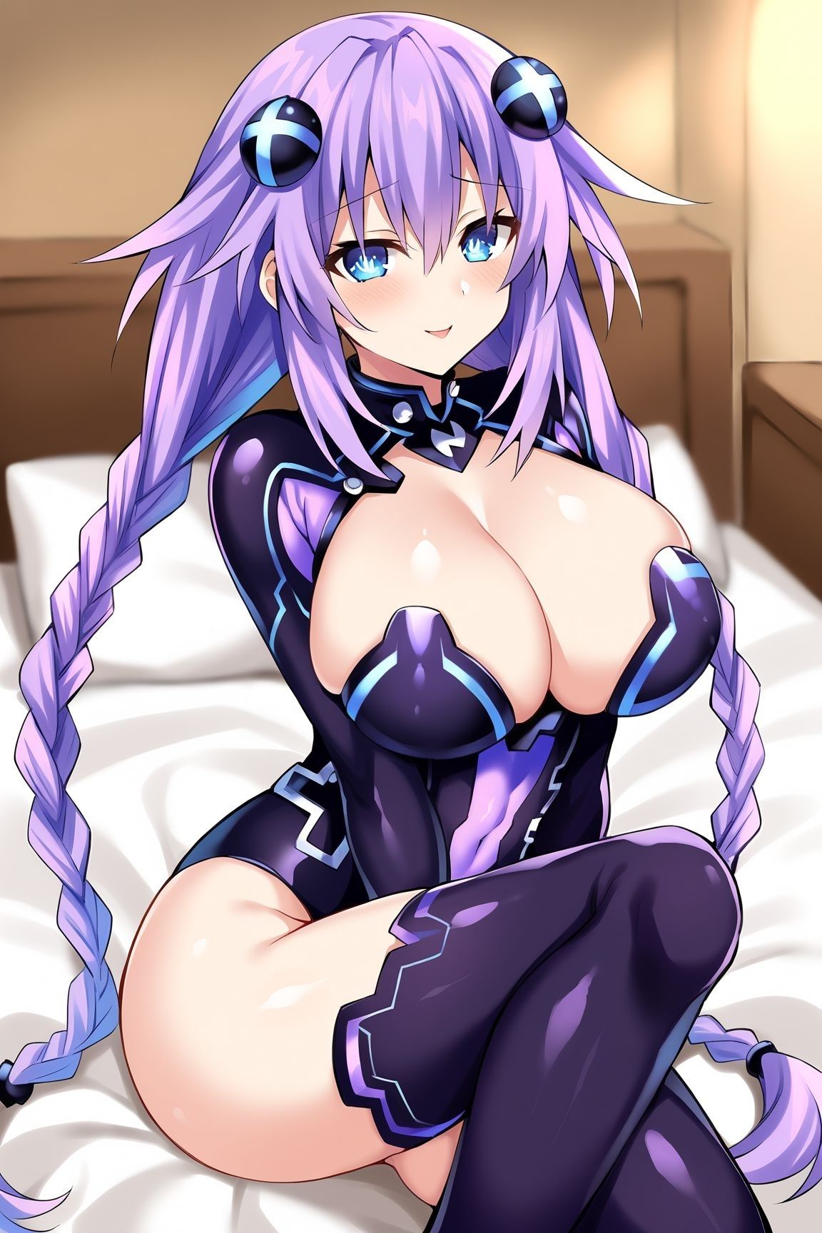 サンプル画像1:爆乳淫臨 ネプ〇ューヌ(白い車) [d_391720]