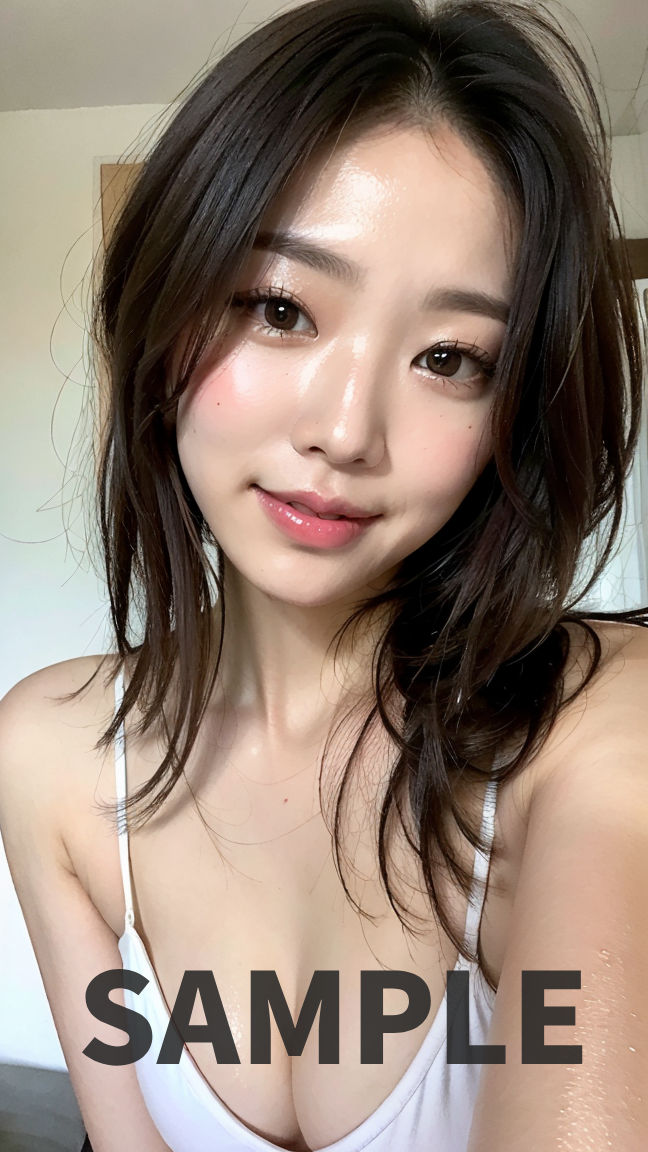 サンプル画像6:顔で抜く！！美女の顔面に溜まりに溜まった白濁男汁をぶっかけろ！！顔ヌキ専用【AI美女グラビア写真集】(AI女学園) [d_391876]