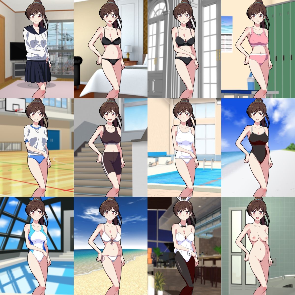 サンプル画像2:牡丹桜 画像の元 -表裏一体完璧超美麗女子大生貸出彼女編-(牡丹桜) [d_391928]