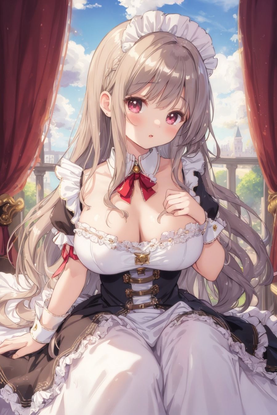 サンプル画像1:エロかわメイド美少女〜あどけない天使の誘惑〜(AI嫁クリエイター) [d_392102]