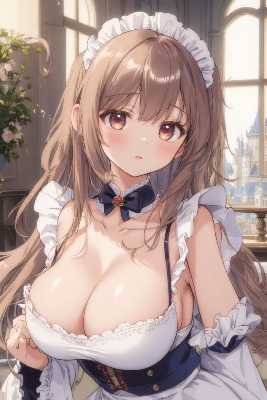 サンプル画像2:エロかわメイド美少女〜あどけない天使の誘惑〜(AI嫁クリエイター) [d_392102]