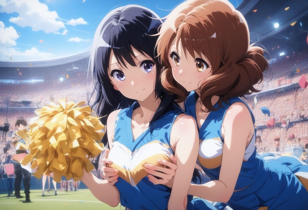 サンプル画像2:黄〇久美子＆高〇麗奈 チアガールエッチ(タカーノ) [d_392295]