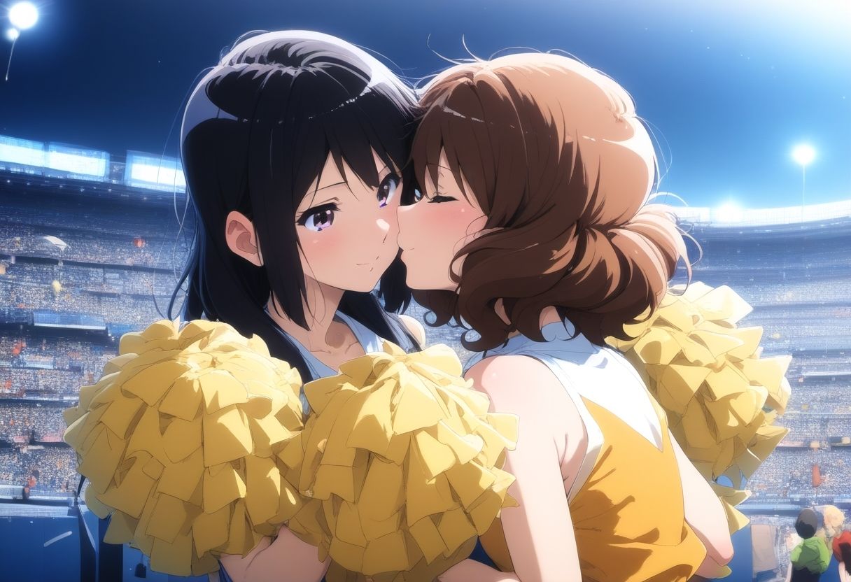 サンプル画像3:黄〇久美子＆高〇麗奈 チアガールエッチ(タカーノ) [d_392295]