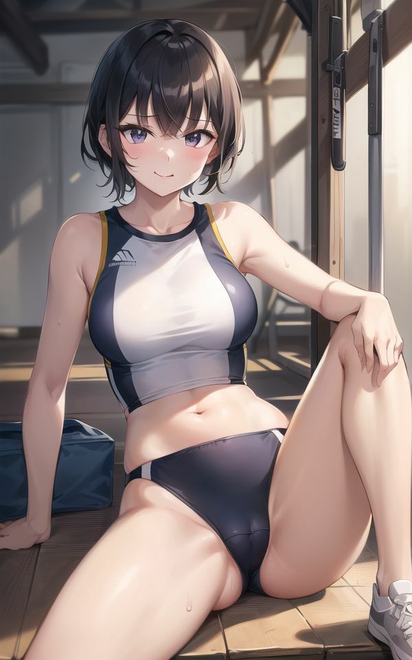 サンプル画像1:発情陸上女子の野外プレイ〜我慢できない痴女ちゃんがトラックでイキ乱れる！〜(ai生成で中出し天国) [d_392439]