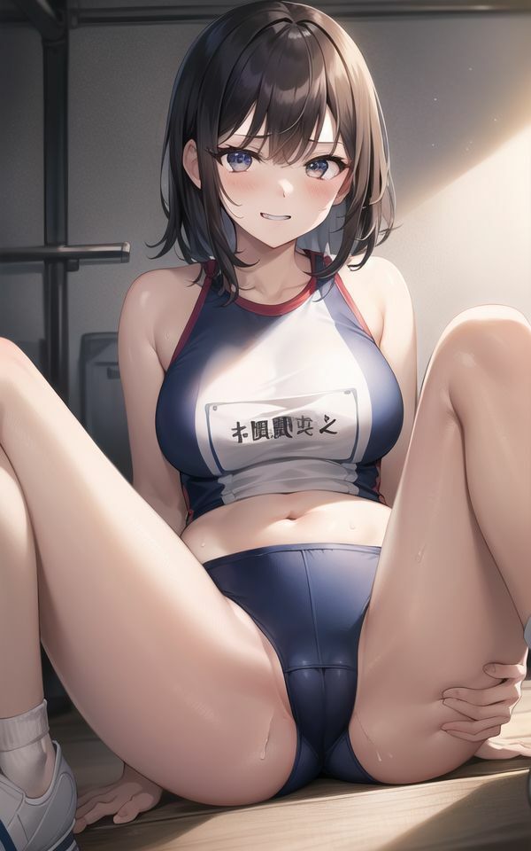 サンプル画像2:発情陸上女子の野外プレイ〜我慢できない痴女ちゃんがトラックでイキ乱れる！〜(ai生成で中出し天国) [d_392439]