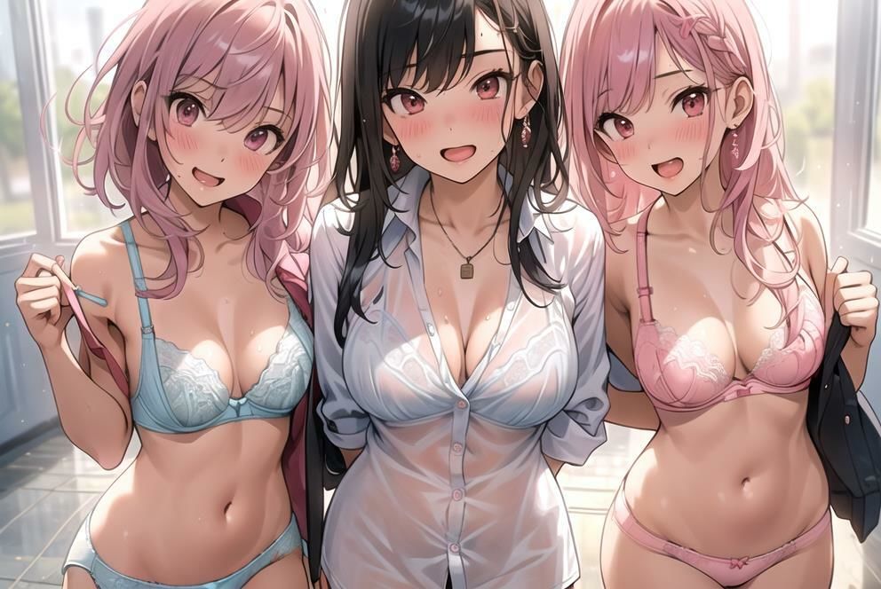 サンプル画像3:【はだかの幼馴染】 日常とは異なる風景が広がる教室 いつからこうなったんだろう・・ 君の湿ったYシャツが 色っぽいくて仕方がない ＃10(美女の親指) [d_392463]