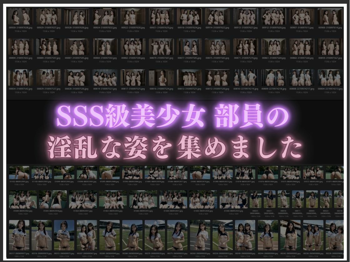 サンプル画像2:女子校生の淫乱部活(AIベル) [d_392470]