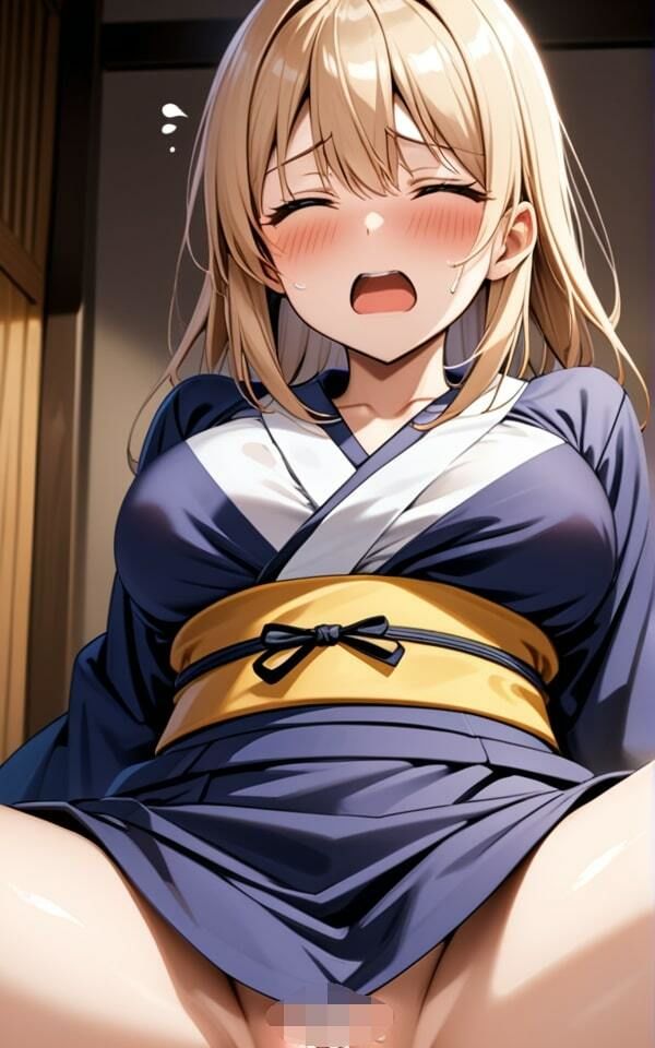 サンプル画像2:着物ギャルは妖艶な美女になる 今日は中で出してもいいよ！(ムチムチ下着の誘惑) [d_392475]