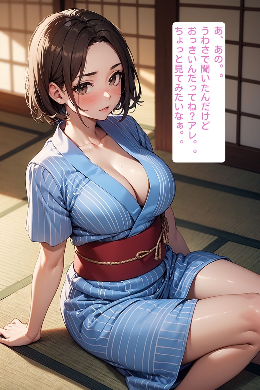 サンプル画像5:突然、巨チンになった俺。町内会の温泉旅行で噂が広まり、人妻たちから誘われまくり！ヤリまくり！(くさむし) [d_392574]