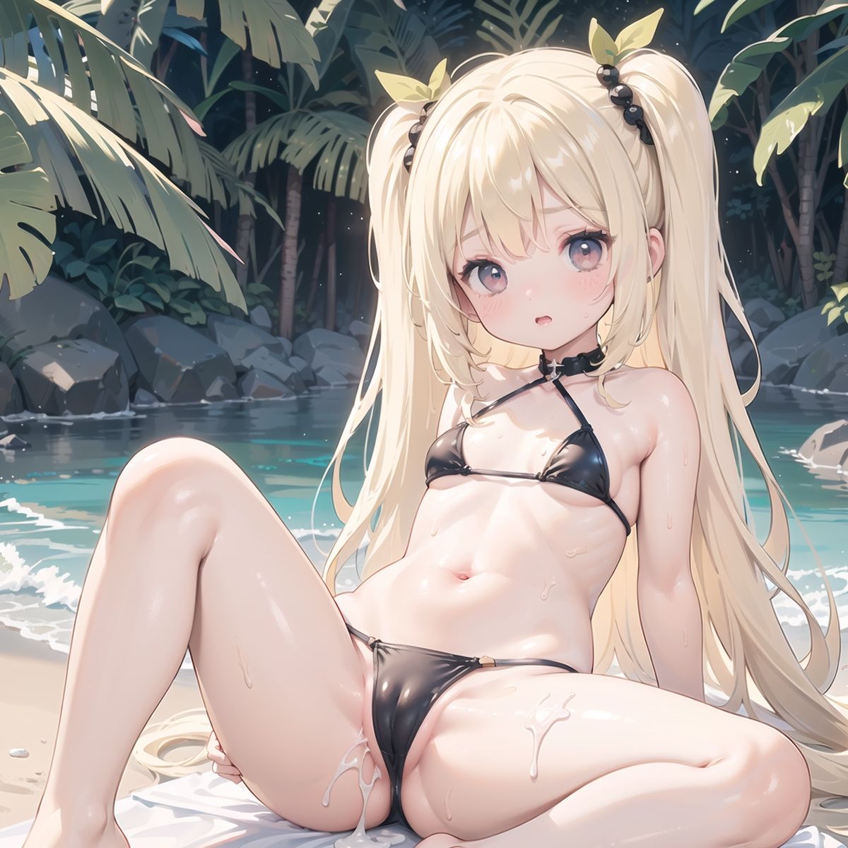 サンプル画像3:【たっぷり300枚】真夏のビーチで秘密の撮影会Part3(ひよこにこばん) [d_392582]