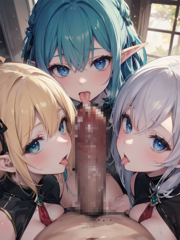 サンプル画像4:巨乳エルフとハーレムエッチ(Shotgun Bride) [d_392691]