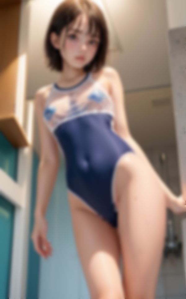 サンプル画像1:エッチな水着で後輩くんを色仕掛けする水泳部の先輩(えいあいレボ) [d_392713]