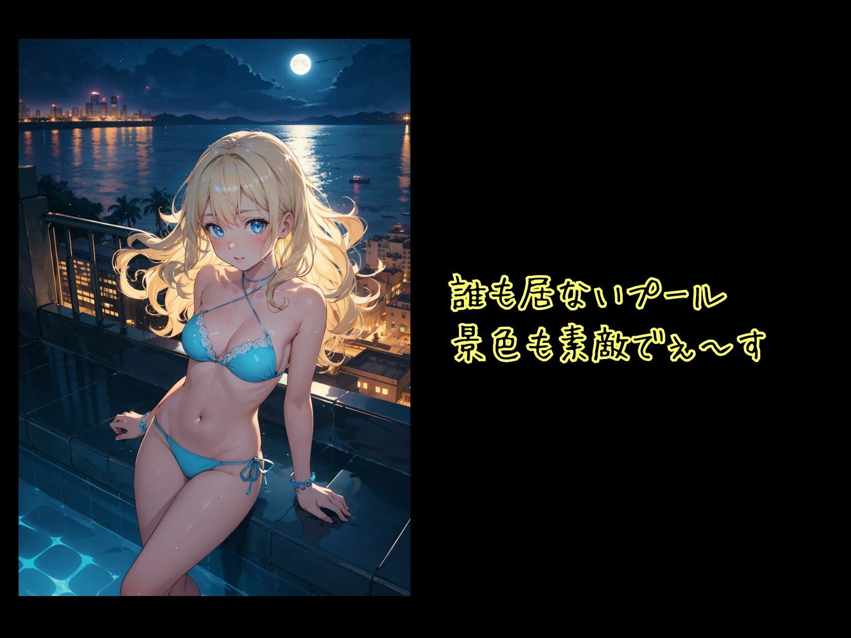 サンプル画像4:ハニートラップ ぶっかけ用CG集 全裸プール編(はちみつ本舗) [d_392753]