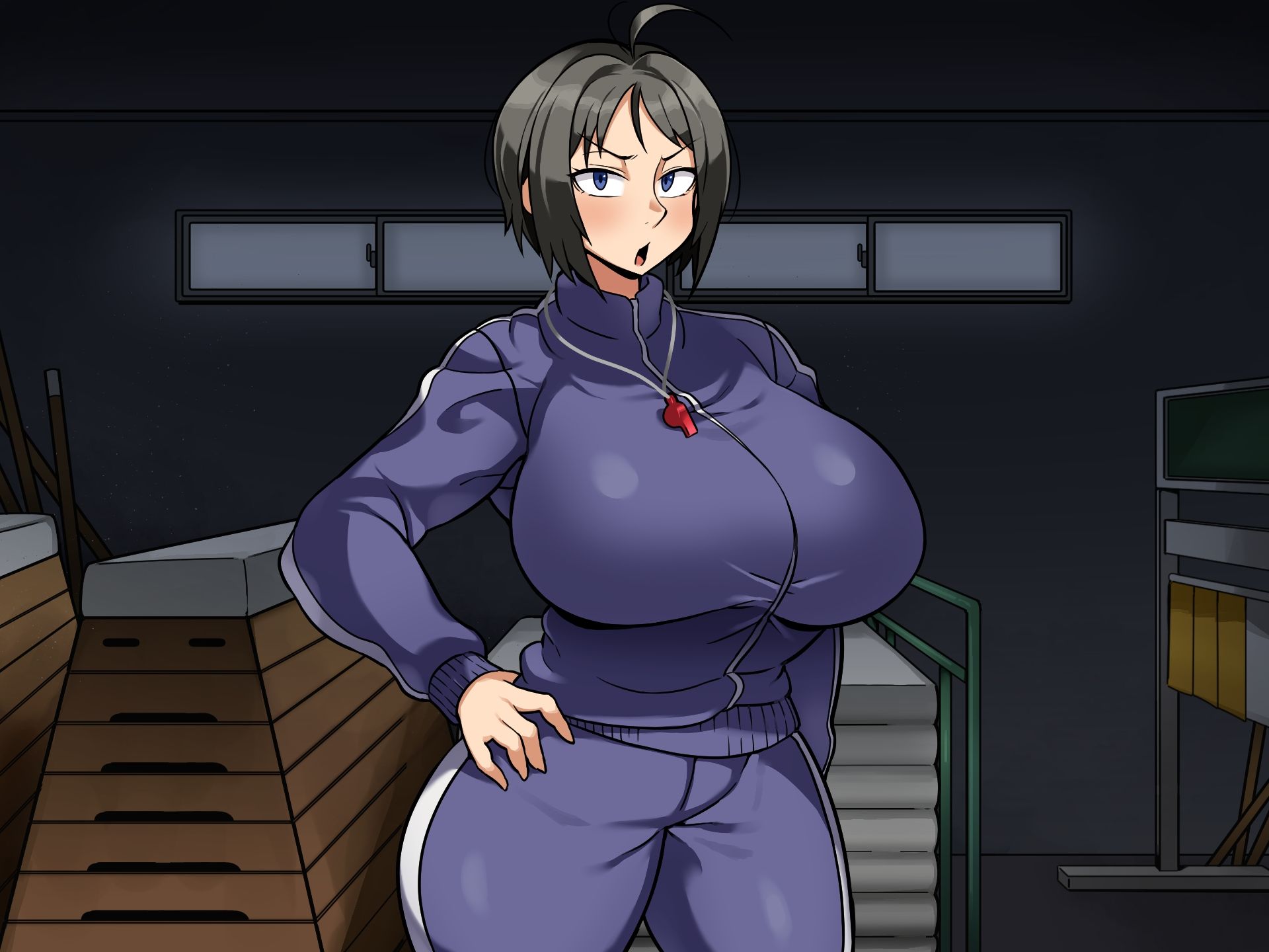 サンプル画像1:お尻大っきい！お仕置き先生(クランキー屋) [d_392860]