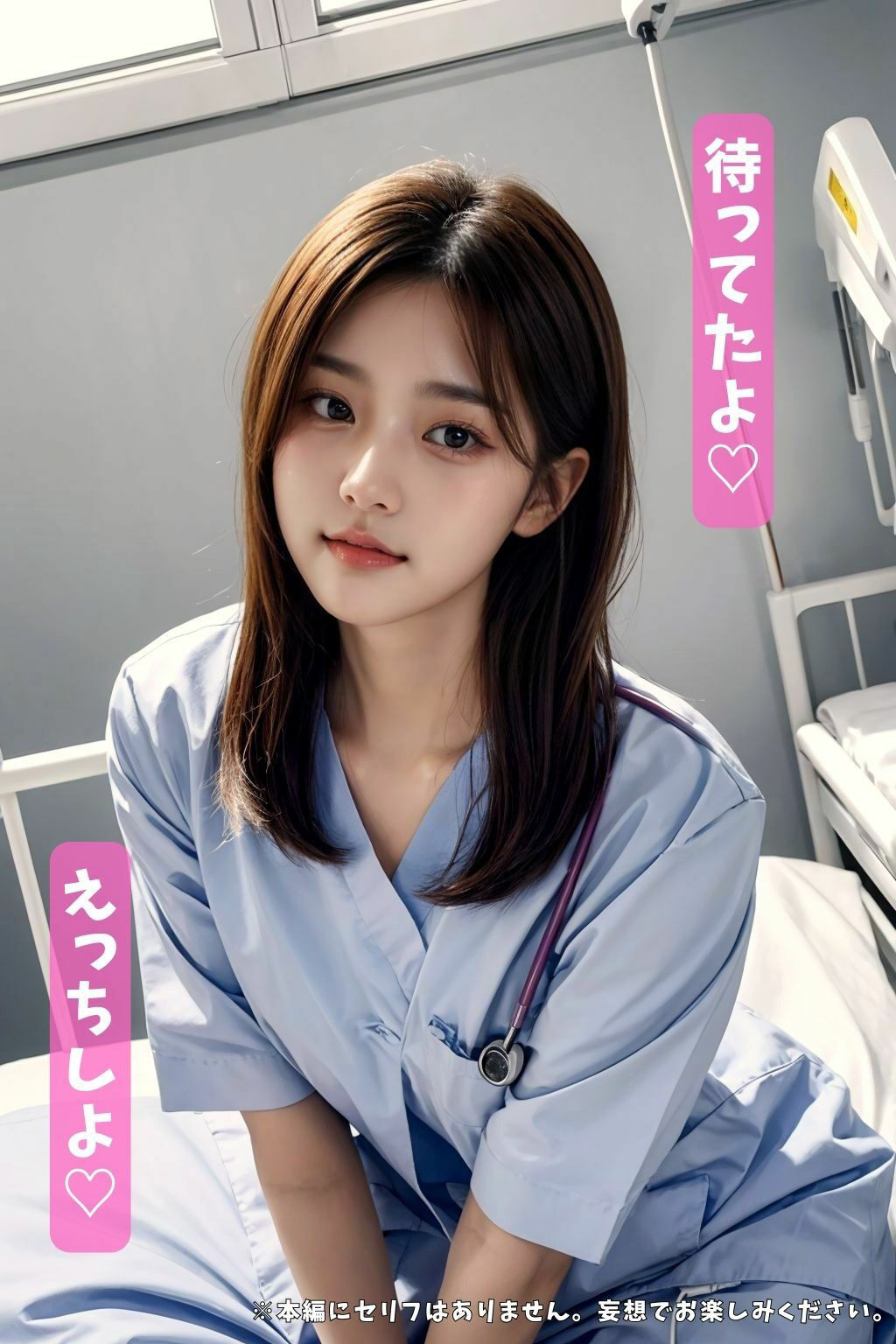 サンプル画像4:研究中の惚れ薬を誤って投与されちゃった結果、童貞だったのに病院中の発情美女とSEXし放題になった(もんもんちゃん) [d_392861]