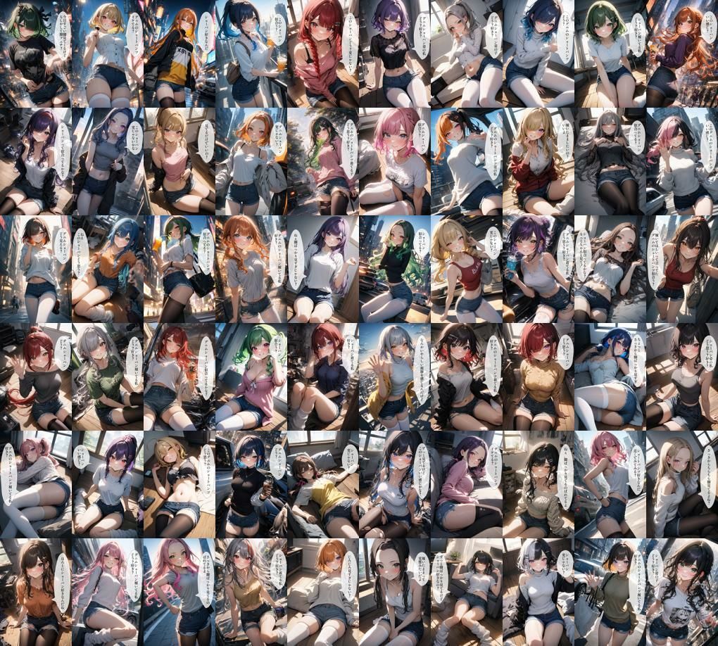 サンプル画像6:60キャラ デニムショートパンツ履いたまま ショーパン即オチ2コマ(事務びーむ) [d_392920]