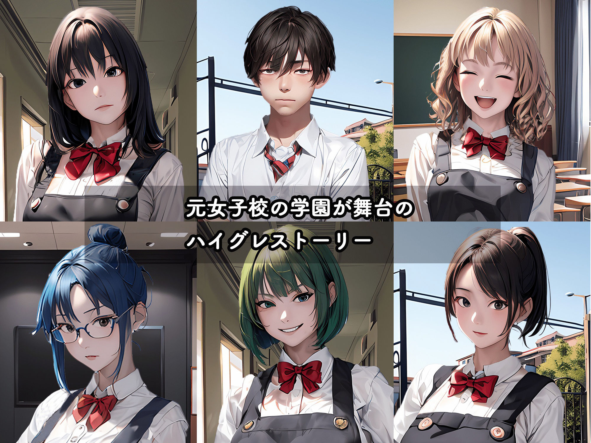 サンプル画像1:ハイグレ学園 ハイグレ人間に変えられた少女たち(狂い咲花屋敷) [d_392928]