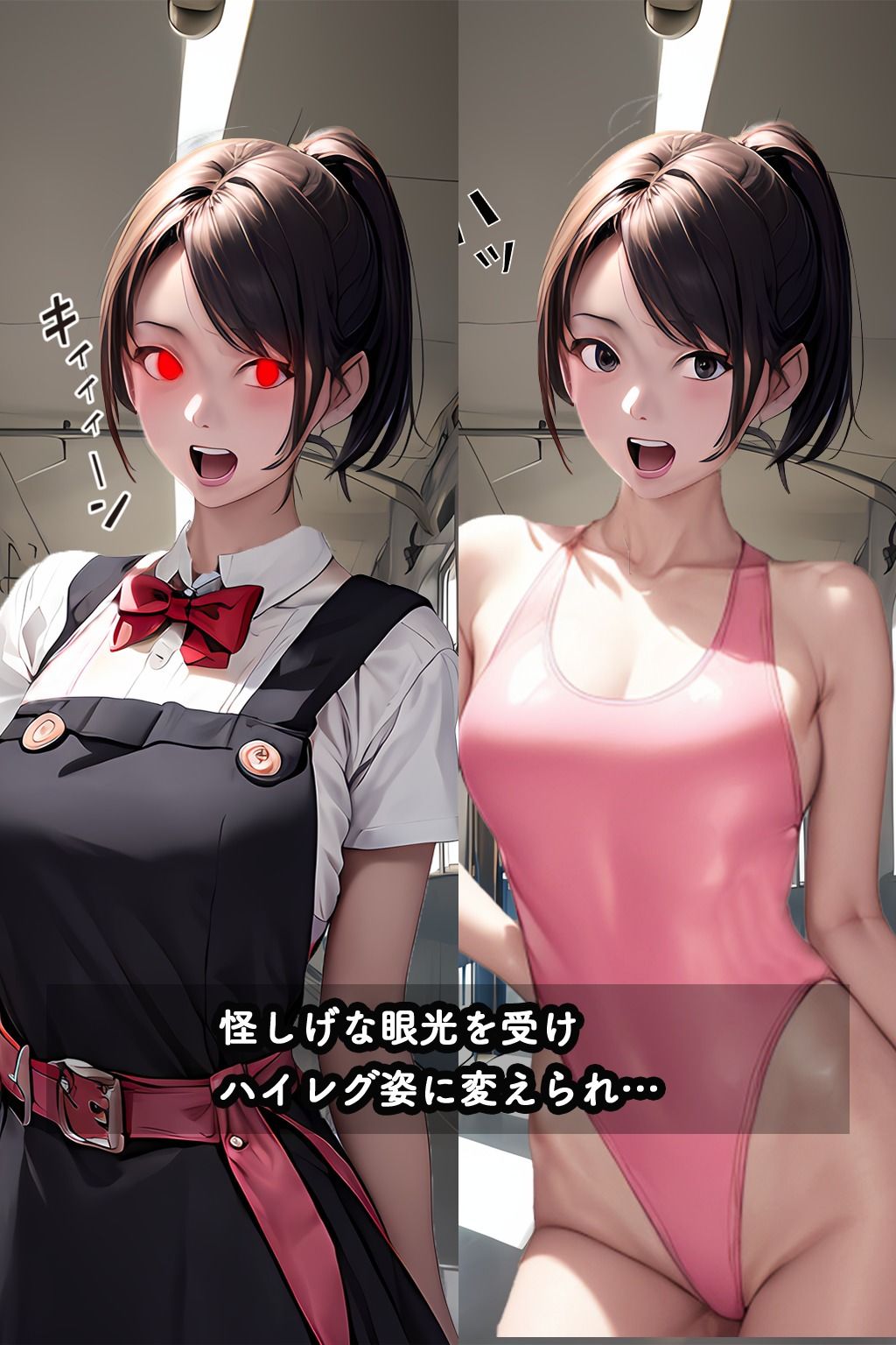 サンプル画像3:ハイグレ学園 ハイグレ人間に変えられた少女たち(狂い咲花屋敷) [d_392928]