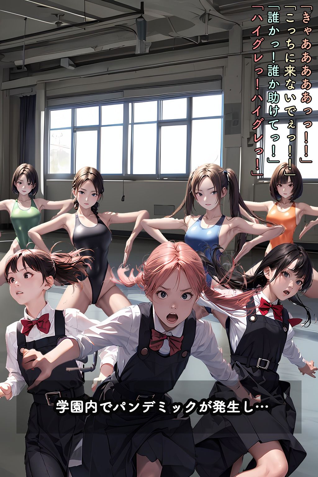 サンプル画像5:ハイグレ学園 ハイグレ人間に変えられた少女たち(狂い咲花屋敷) [d_392928]