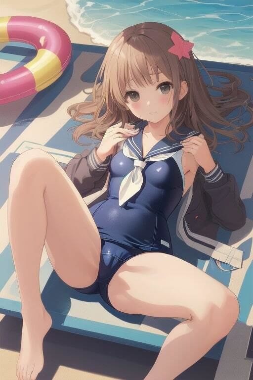 サンプル画像3:思春期のスク水を穴が開くほどマジマジと…(えちねこ) [d_392985]