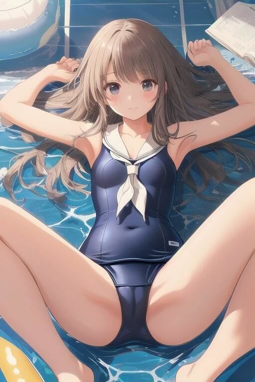 サンプル画像4:思春期のスク水を穴が開くほどマジマジと…(えちねこ) [d_392985]