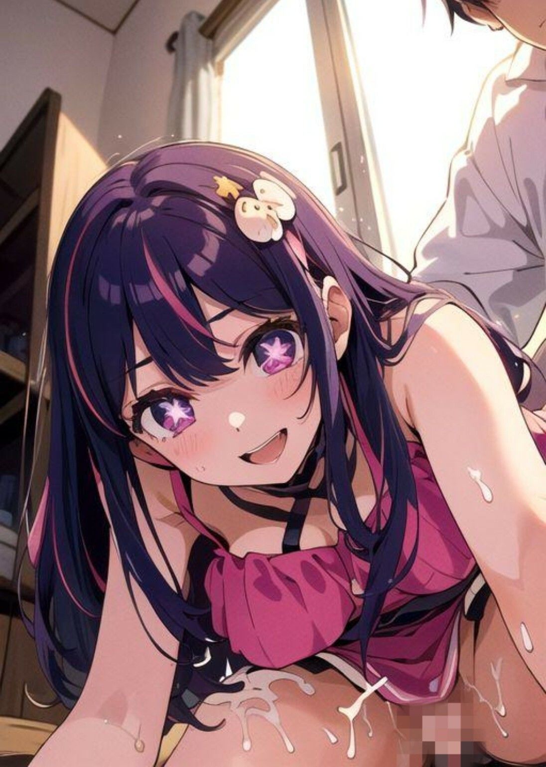 サンプル画像5:推しの◯ 星◯アイ みたいな女の子(縦軸と無花果) [d_393012]