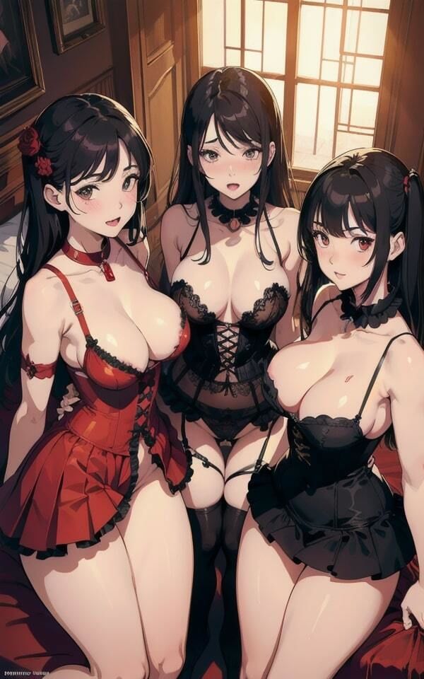 サンプル画像1:モデル美女のハレンチな写真撮影 こんな衣装・・・恥ずかしいです(下着で妄想) [d_393135]