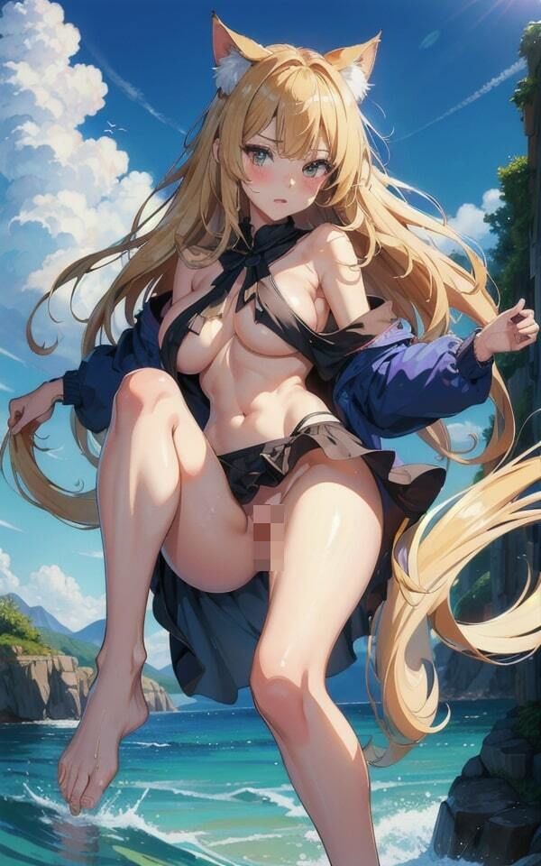 サンプル画像6:爆乳美女？？猫 巨乳な美女猫コス169枚(妄想AI) [d_393142]