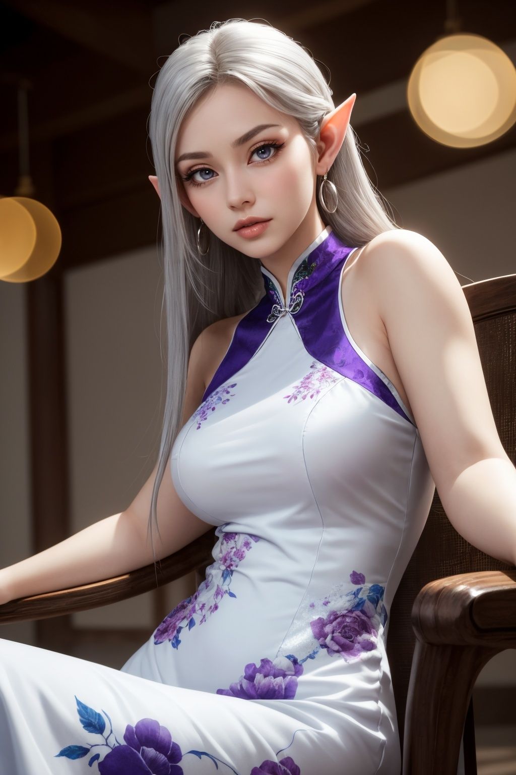 サンプル画像5:エルフとチャイナドレス Vol.2(Bokkemon) [d_393169]