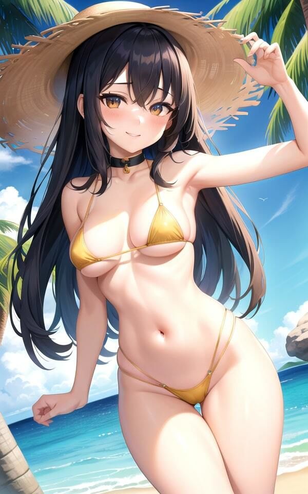 サンプル画像1:可愛すぎるビキニ女子(AI美女まとめ) [d_393221]