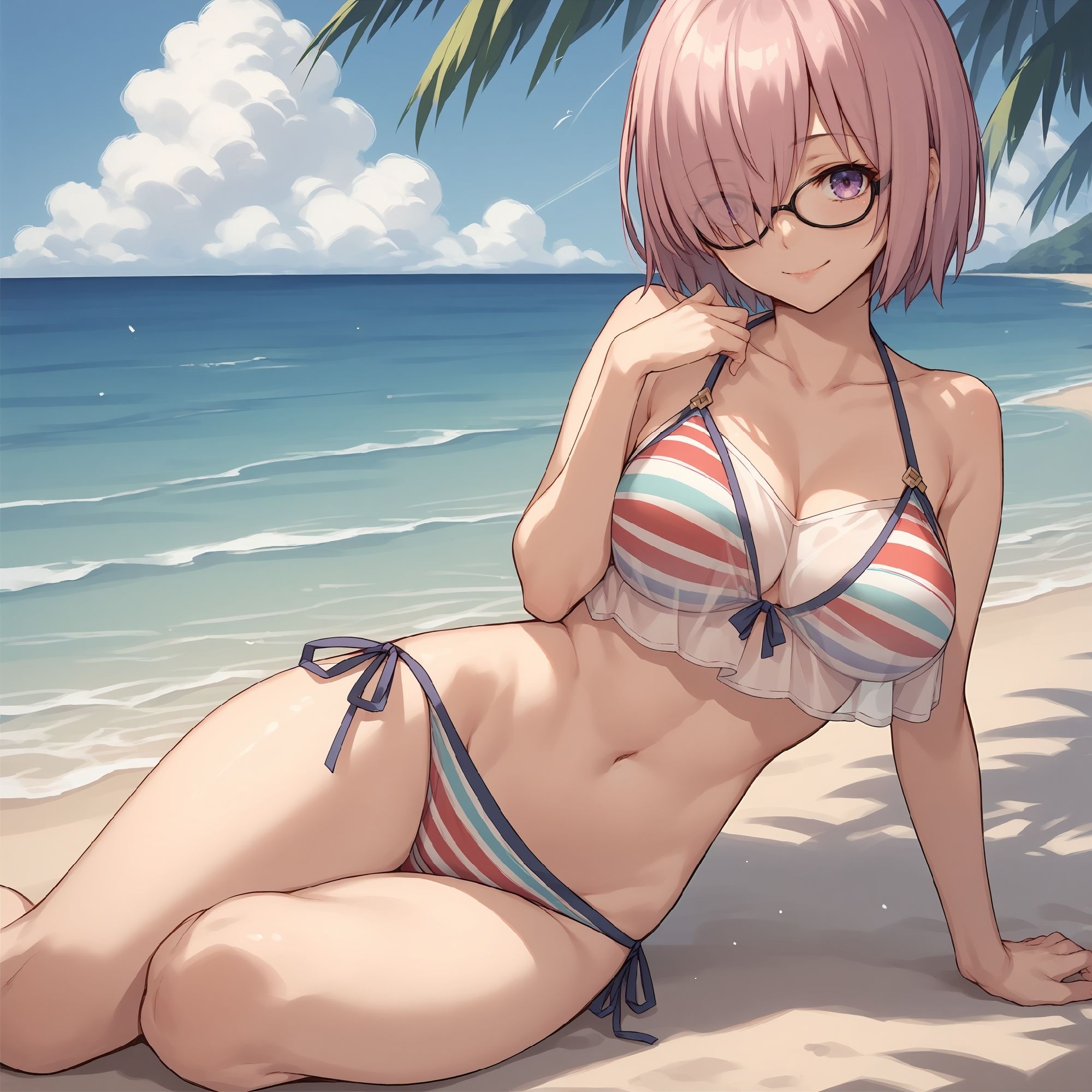 サンプル画像3:マシュっぽいえっちCG集(BananAIのえっちCG集) [d_393257]