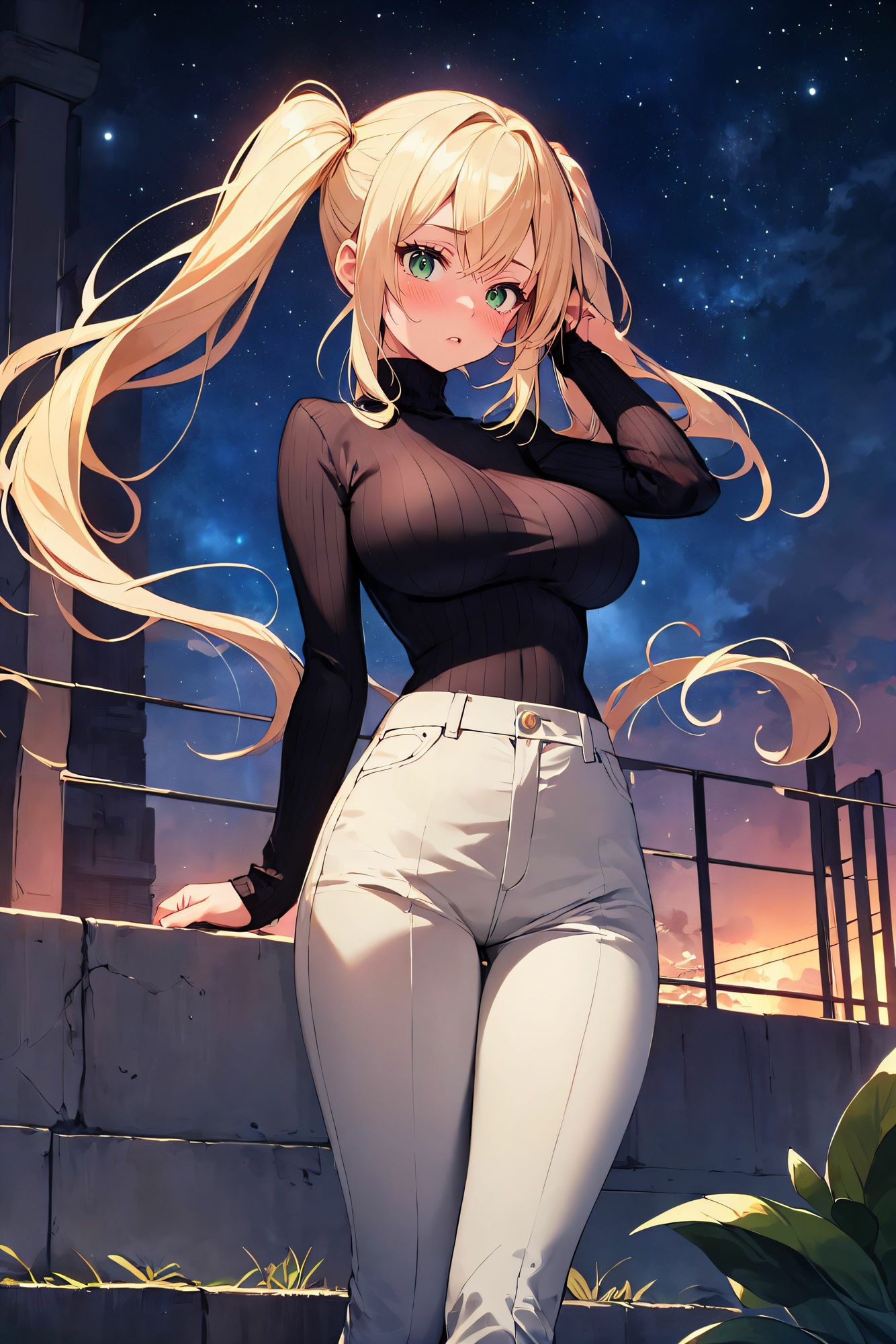 サンプル画像1:AIアイドル写真集 金代鈴華（スズカ）ファッション(カリホルニウム) [d_393268]