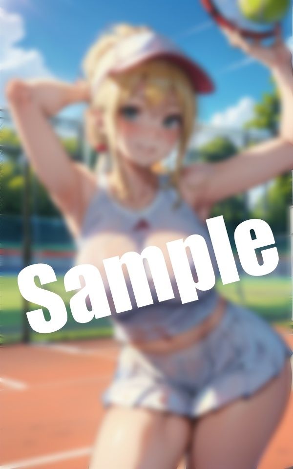 サンプル画像2:巨乳テニス女子からテニスのお誘い〜テニスの後は乳首攻め(えちえち見放題) [d_393286]