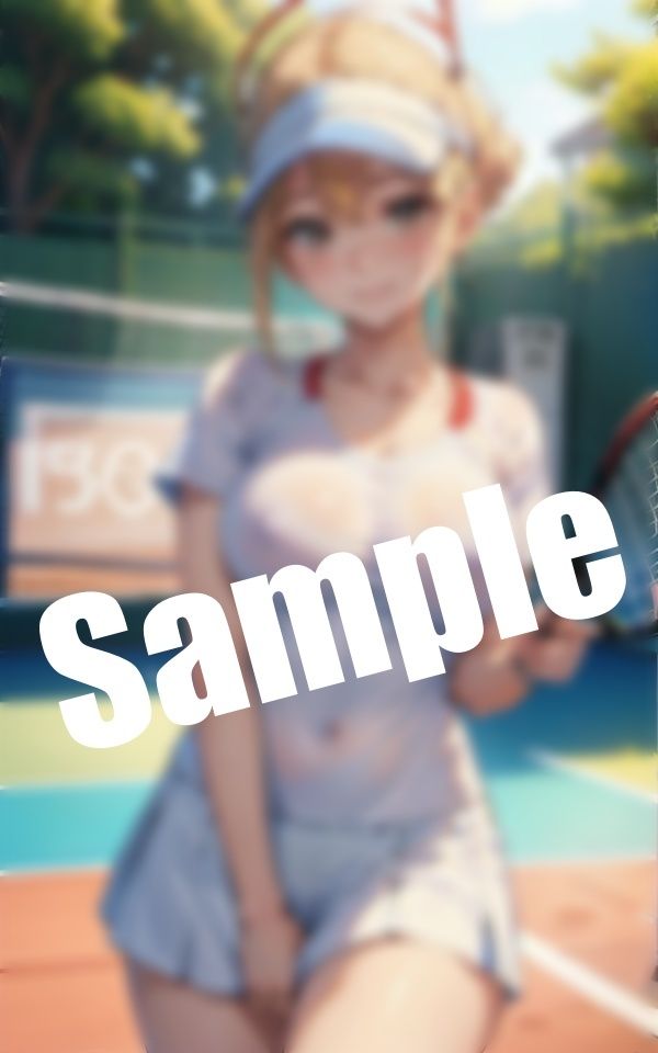 サンプル画像4:巨乳テニス女子からテニスのお誘い〜テニスの後は乳首攻め(えちえち見放題) [d_393286]