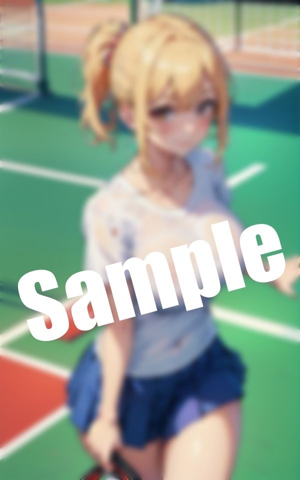 サンプル画像5:巨乳テニス女子からテニスのお誘い〜テニスの後は乳首攻め(えちえち見放題) [d_393286]