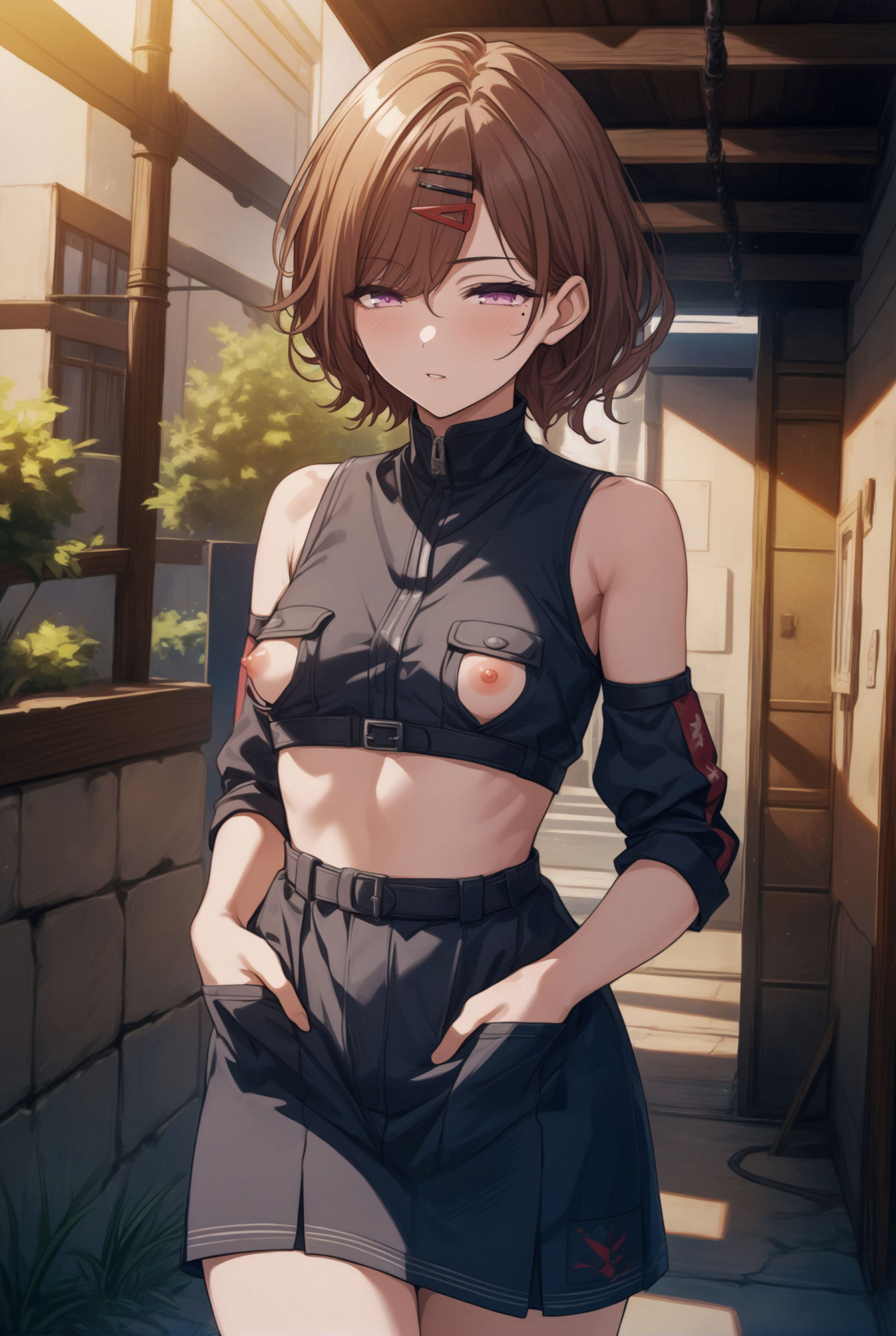 サンプル画像3:道徳倫理逆転世界/円香編(草の化け物) [d_393366]