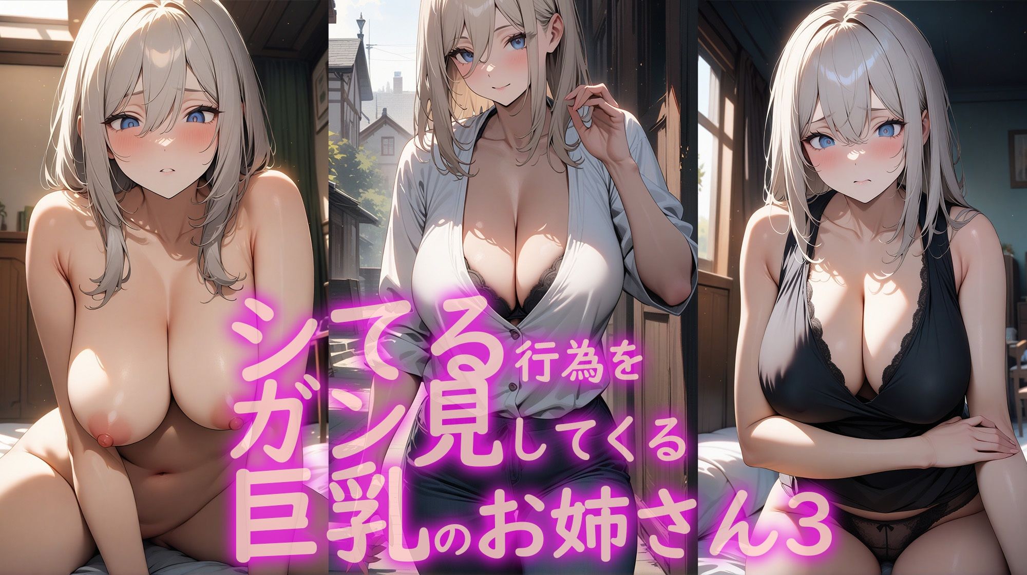 サンプル画像1:シてる行為をガン見してくる巨乳のお姉さん3(vrAI) [d_393418]
