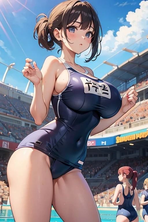 サンプル画像1:競泳水着催●女子写真集1(AI dreamer) [d_393445]