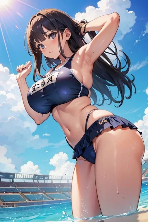 サンプル画像3:競泳水着催●女子写真集1(AI dreamer) [d_393445]